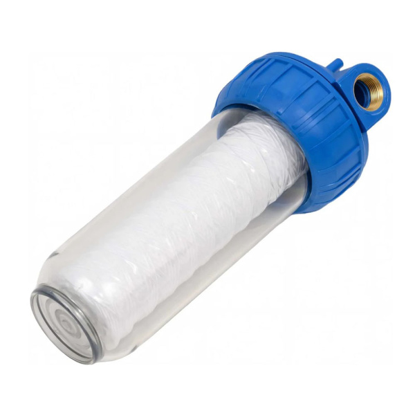 Картинка Корпус фильтра 10SL 3/4" ВР Прозрачный картридж SC-10W UNIPUMP CFC-10K