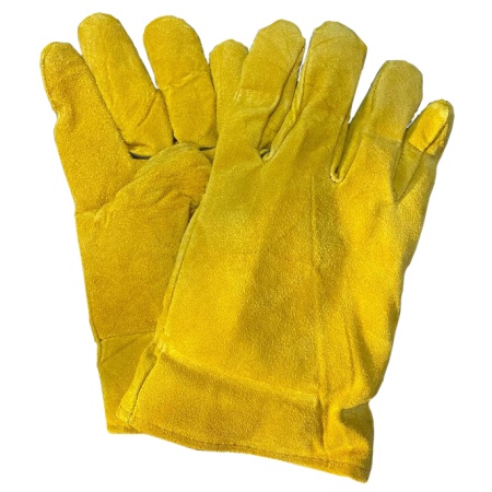 Перчатки Драйвер замшевые с мехом цвет Желтый