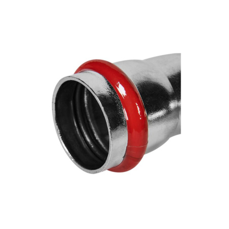 Картинка Угольник однораструбный Впр-Нпр Ø 28 мм 90° Нержавеющая сталь пресс ROMMER