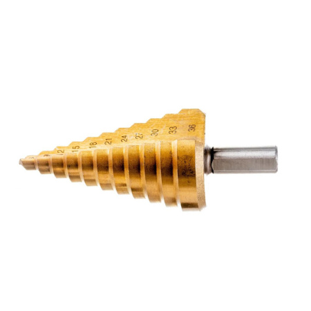 Картинка Сверло ступенчатое по металлу 6-36 мм прямое Sturm