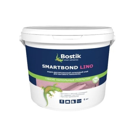 Клей 6 кг для укладки бытовых ПВХ покрытий Bostik Smartbond Lino