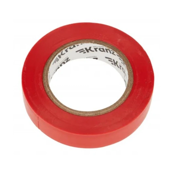 Картинка Изолента ПВХ профессиональная 15х0,13 мм 10 м Красный KRANZ
