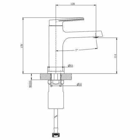 Картинка Смеситель для умывальника Золотой сатин SPLENKA 9S50.10.03