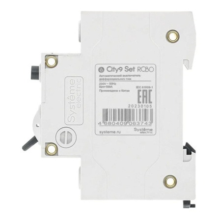 Картинка Автоматический выключатель дифференциально тока 1P+N С 16А 4.5kA 10мА AС 230В City9 Set Systeme Electric
