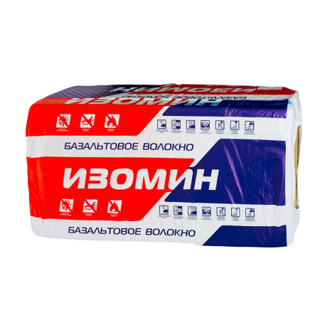 Утеплитель Изомин Лайт 1200x600x100 мм 4 плиты 2,88 м2 плотность 50 кг/м3
