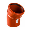 Картинка Отвод 110х30° наружная Оранжевая Политэк