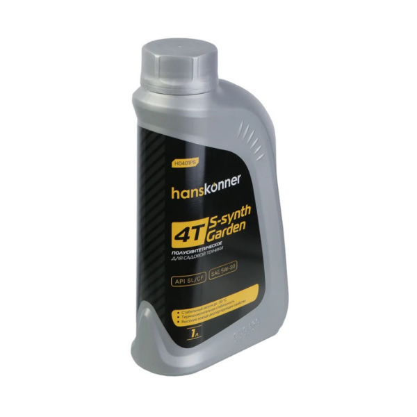 Картинка Масло 4Т Полусинтетическое 1 л SAE 5W-30 Hanskonner