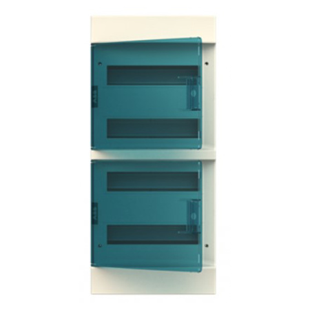 Картинка Бокс настенный Mistral41 48 модуля Зеленая прозрачная дверь IP41 ABB