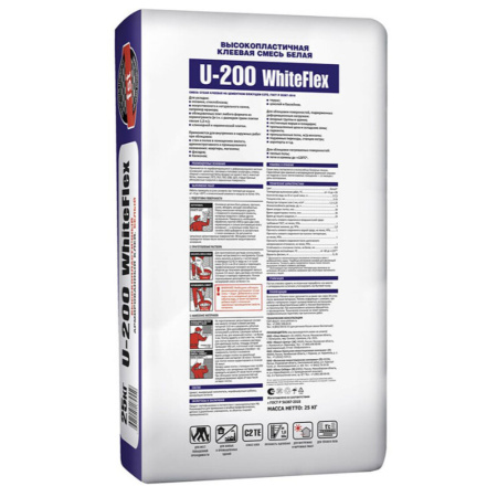 Картинка Клей 25 кг Юнис U200 White Flex
