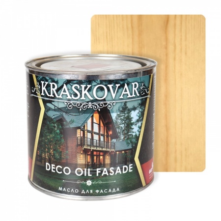Масло для фасада Kraskovar Deco Oil Fasade 2,2 л Бесцветный