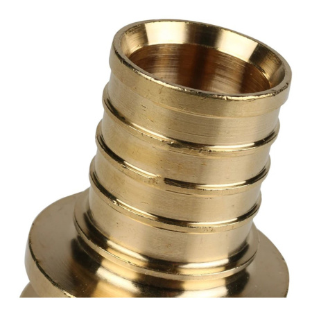 Картинка Муфта 32 мм латунь для труб из сшитого полиэтилена аксиальный STOUT
