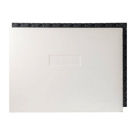 Картинка Мат для теплого пола с бобышками Черный теплоизоляция 1100х800х39 STOUT