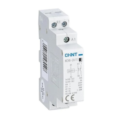 Контактор модульный NCH8-20/11 20А 1НЗ+1НО AC 220/230В 50Гц CHINT
