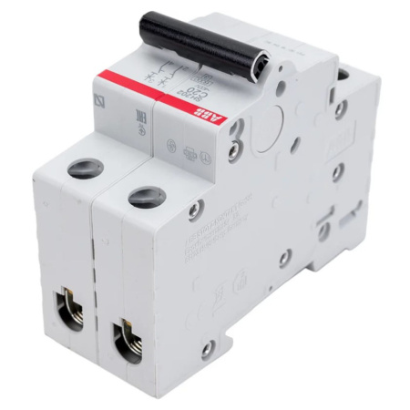 Картинка Автоматический выключатель 2п SH202 С 20А 4,5кА ABB