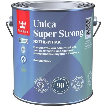 Лак яхтный глянцевый 2.7 л Tikkurila Unica Super 90