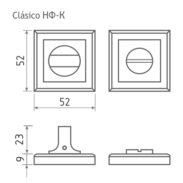 Картинка Накладка под фиксатор НФ-К Белый жемчуг НОРА-М