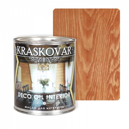Масло для интерьера Kraskovar Deco Oil Interior 0,75 л Махагон