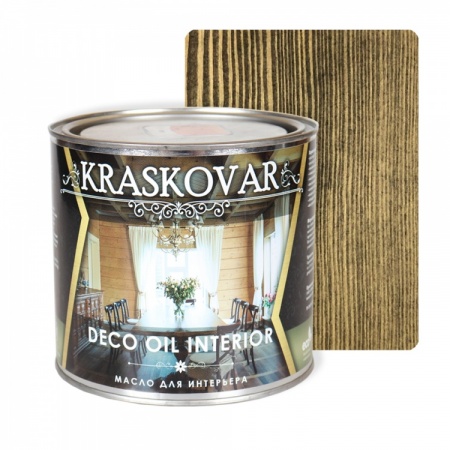 Масло для интерьера Kraskovar Deco Oil Interior 2,2 л Эбеновое дерево