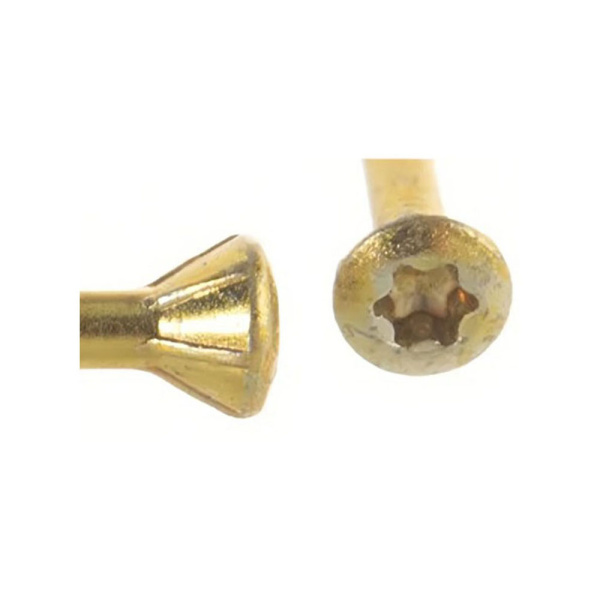 Картинка Саморез для полов и паркета 3,2х40 мм Желтый цинк