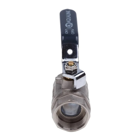 Картинка Кран шаровой ВВ 3/4" ручка никелированный AQUALINK