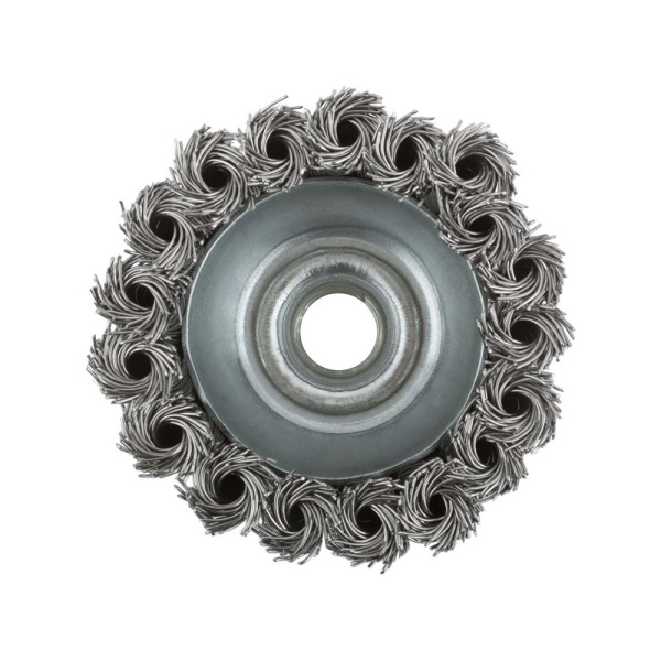 Картинка Щетка чашка для УШМ М14х75 мм витая Росомаха