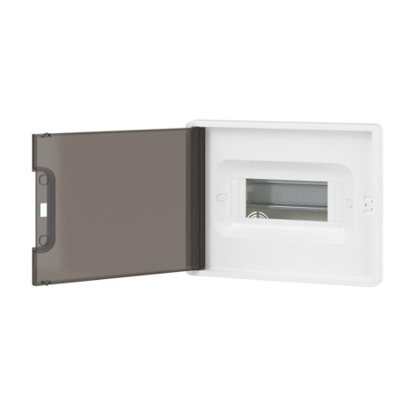 Картинка Корпус пластиковый встраиваемый FRAME ЩРВ-П-8 IP41 тонированная дверь F08B1WD DKC