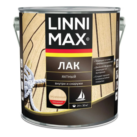Лак яхтный Глянцевый 2,5 л Linnimax