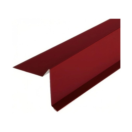 Торцевая планка пластизол 2 м RAL 3004 Красная Технониколь
