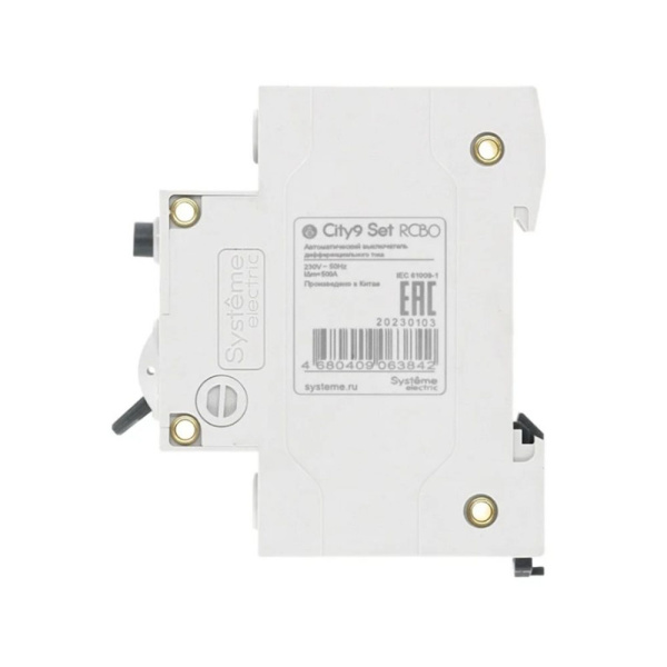 Картинка Автоматический выключатель дифференциального тока АВДТ 1P+N С 16А 4.5kA 30мА тип A 230В City9 C9D55616 Set Systeme Electric