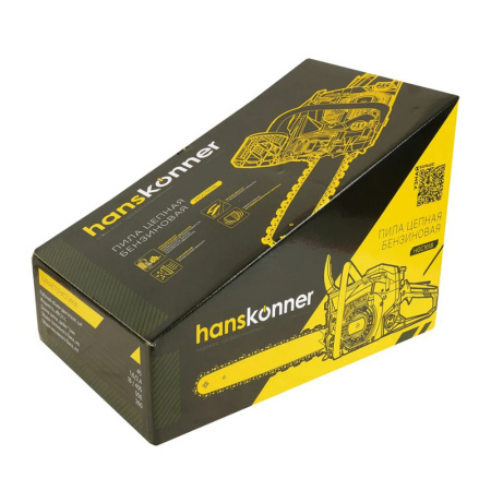 Картинка Бензопила 1.6 кВт шина 16" 64 зв 0,325" HGC1618 Hanskonner