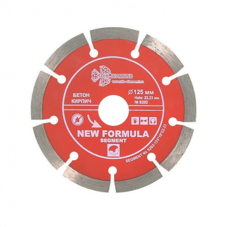Алмазный диск Trio Diamond Сегментный New Formula 125х22,2 мм