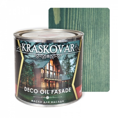 Масло для фасада Kraskovar Deco Oil Fasade 2,2 л Изумруд