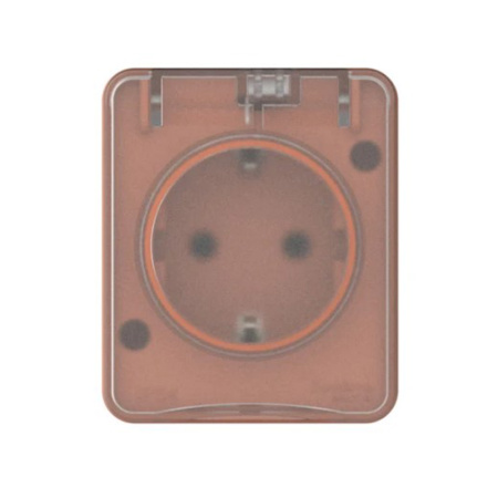 Картинка Розетка 1-местная IP54 16А 250B Терракотовый Systeme Electric ATLASDESIGN Profi54