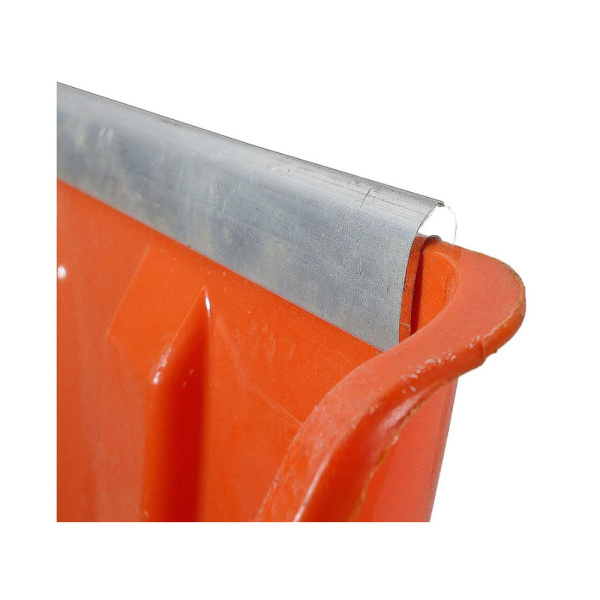 Картинка Лопата снеговая алюминиевый черенок и ручка 41х41,5 Оранжевая Sturm