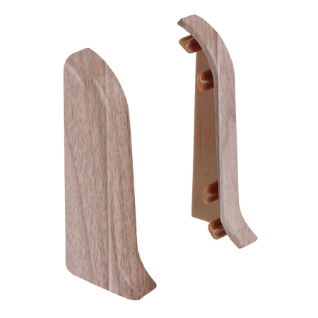 Торцевые заглушки для плинтуса К55 Комфорт 2 штуки Вишня красная