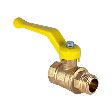 Картинка Кран шаровой для газа 1 1/2" ВР/НР рычаг латунь VALFEX