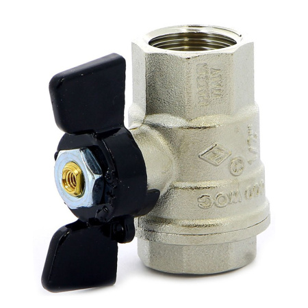 Картинка Кран шаровой 1/2' ВВ полнопроходной бабочка OREGON 302 Bugatti