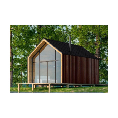 Картинка Гибкая черепица SHINGLAS коллекция Оптима Соната цвет Черный 3 м² в упаковке