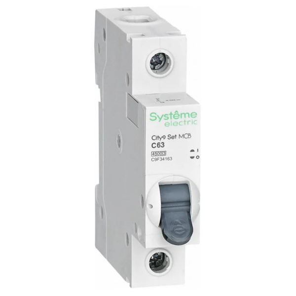 Картинка Выключатель автоматический 1п 63А С 4.5kA 230В City9 Set Systeme Electric