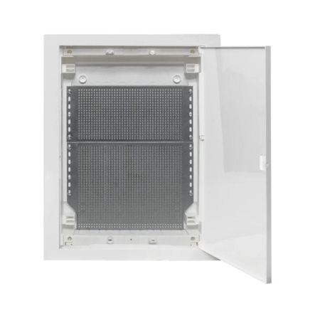 Картинка Щит слаботочный встраиваемый Nova 3 габарит пластиковая дверь IP41 мультимедийный EKF