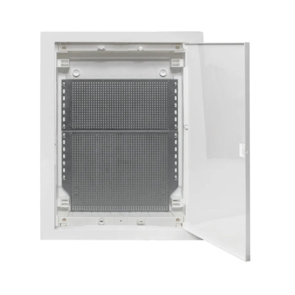 Картинка Щит слаботочный встраиваемый Nova 3 габарит пластиковая дверь IP41 мультимедийный EKF