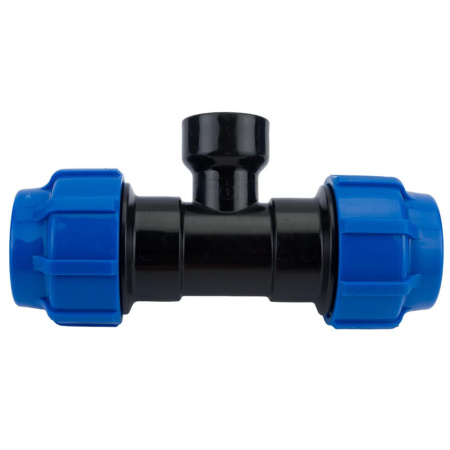 Картинка Тройник переходной ПНД внутренняя резьба 50х1 1/4"х50 ТПК-АКВА Политэк