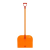 Картинка Снеговая лопата из поликарбоната с черенком и ручкой 460х400х60 Оранжевая Эталон Оригинал