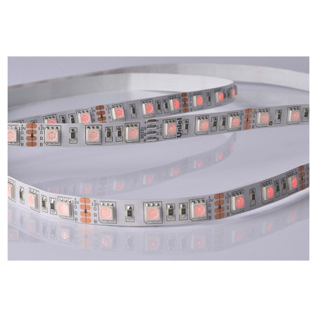 Картинка Светодиодная лента Uniel ULS-M25-5050-60LED/m-10mm-IP20-DC12V-14,4W/m-5M-RGB PROFI