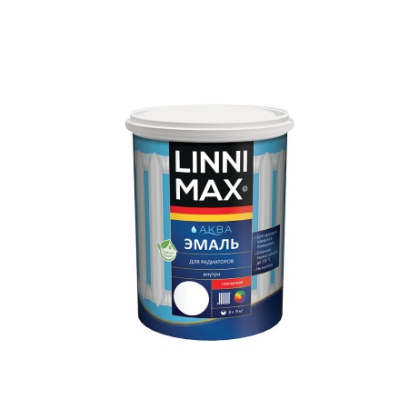 Linnimax Аква Термостойкая эмаль для радиаторов глянцевая 0.9 л