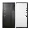 Дверь Форпост TD9-1 860х2050 Правая Антик темное серебро Белый 9102 TD9-1 с фурнитурой и цилиндром