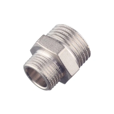 Ниппель переходной HH никелированный 1/2" х 3/8' STOUT
