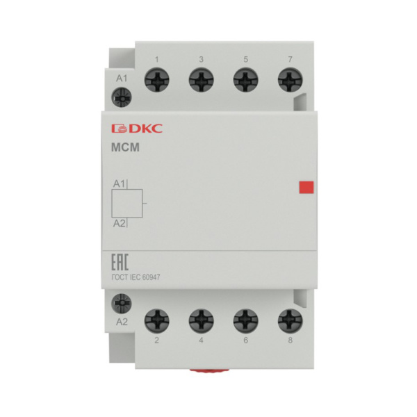 Картинка Контактор модульный YON max типа MCE 4P 4НО 40A 240В DKC