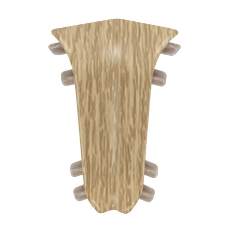 Внутренний угол для плинтуса К55 Комфорт Дуб светлый