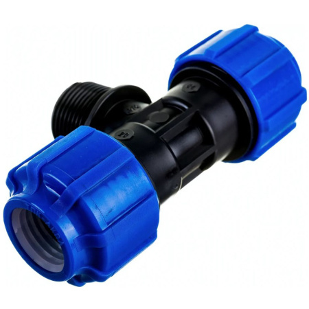 Картинка Тройник ПНД резьба наружная 20х3/4х20